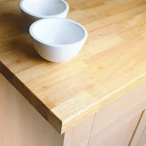 Plateau bois hévéa ép.38 x 650 x 2400 mm Satisfait Ou Remboursé