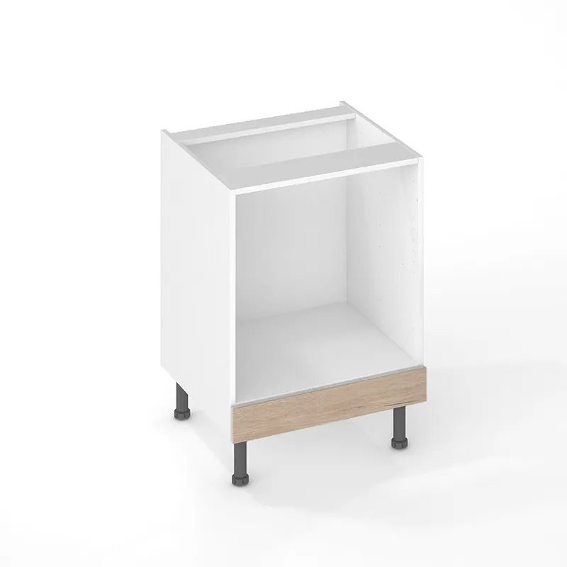 Bandeau bas four effet bois pour meuble de cuisine Nature syncron naturel 10 x 60 cm OFITRES Pas Cher