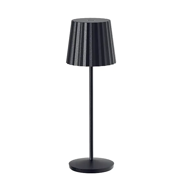 Lampe de table sans fil ABBY Noir H30cm LUMISKY Nouveauté