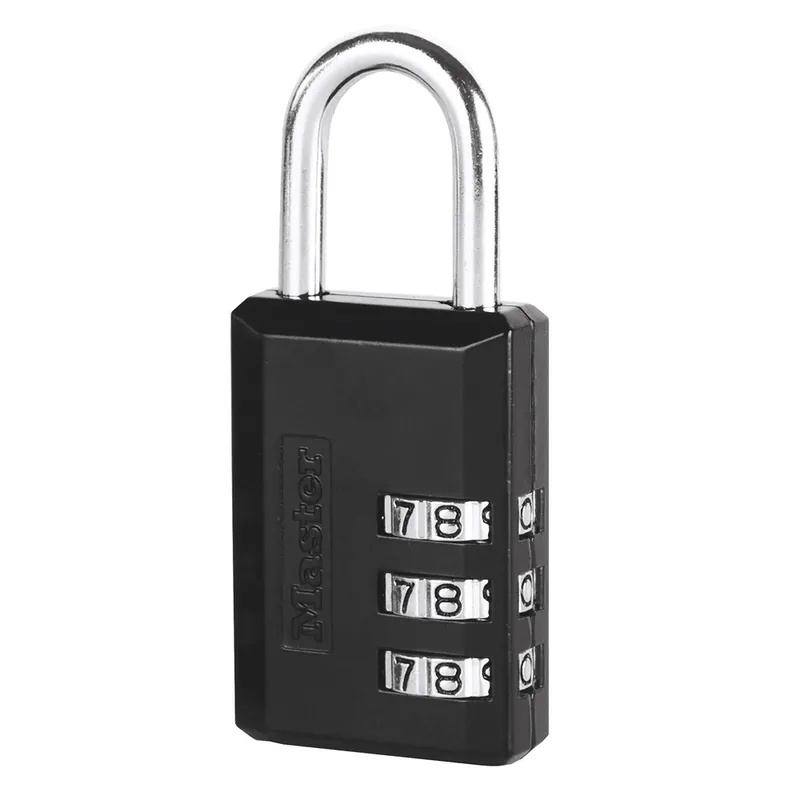 Promotion Cadenas à combinaison zinc 7,4 x 3 x 1.2 cm noir MASTER LOCK