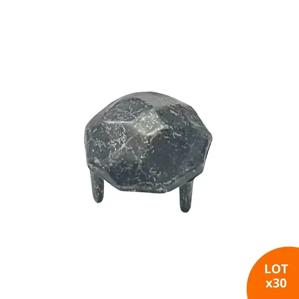 Offre Spéciale Cache-vis martelé 3 griffes - En zamac gris / vieil argent SECURY-T