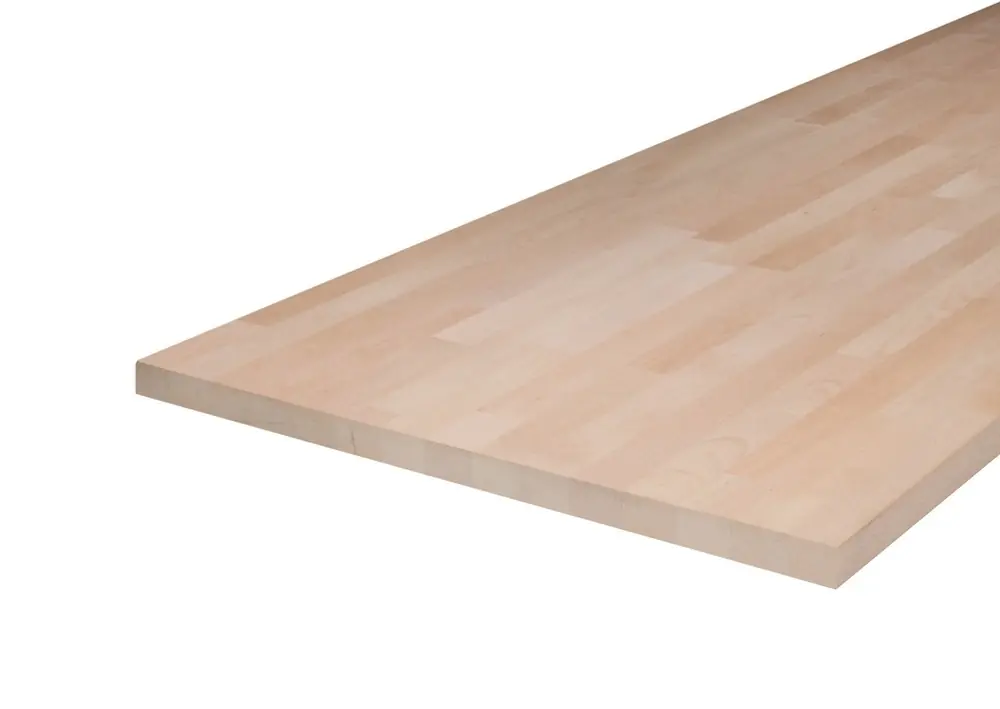 Meilleure Vente Plan de travail bois massif hêtre bords droits - 38 x 650 x 2500 mm - AJ TIMBER
