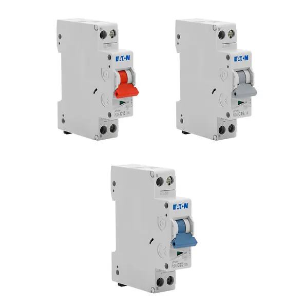Pas Cher EATON Lot de 6 disjoncteurs modulaires Ph+N – 2×10A, 2×16A, 2×20A EATON CAPRI