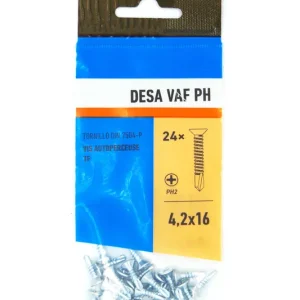 Vis autoforeuses tête fraisée PH 4.2 x 16 mm par 24 DESA Paiement Sécurisé