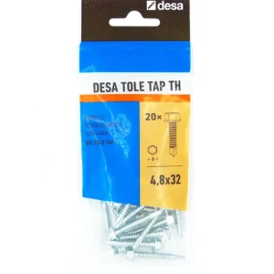 Offre Exclusive Vis autoperceuses tête hexagonale 4.8 x 32 mm par 20 DESA