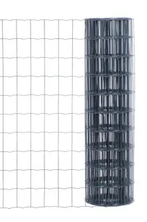 Haute Qualité Grillage soudé 1,50 x 25 m en acier galvanisé maille 10 x 7,5 cm gris CAVATORTA