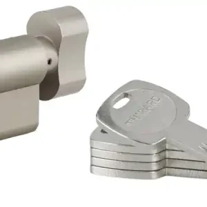 Cylindre de serrure à bouton 30 x 40 mm Transit 1 haute sécurité nickelé 5 clés THIRARD Top Vente