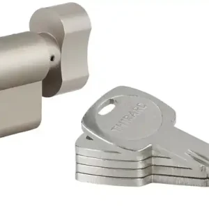 Cylindre de serrure à bouton 40 x 30 mm Transit 1 haute sécurité nickelé 5 clés THIRARD Vente Directe