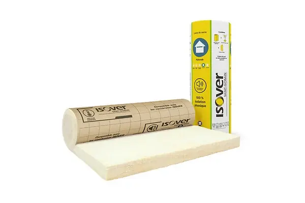 Rouleau laine de verre plafonds - L.800xl.120xEp.10cm ISOVER Commande En Gros