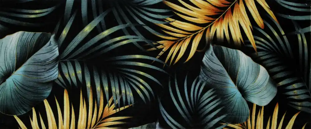 Tapis BOSTON "FEUILLE GOLD" - 50x120cm - Ep.5mm ID HOME Offre Exclusive