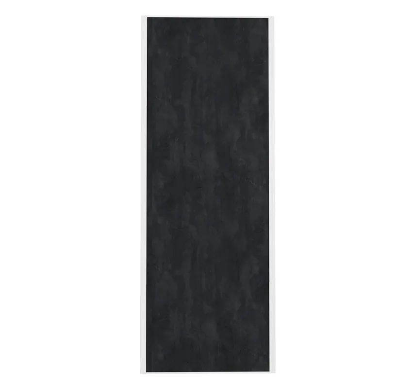 Vente Directe Porte de placard Ardoise Profil blanc H 248,5 x L 62,2 cm YNGENIO
