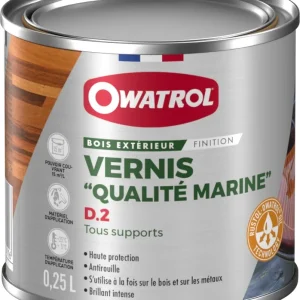 Vernis D.2 Qualité Marine 0,25L OWATROL Offre Exclusive