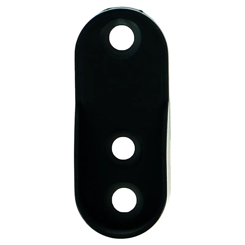 2 naissances pour barre de dressing 30 x 15 mm noir mat MOBOIS Meilleur Choix
