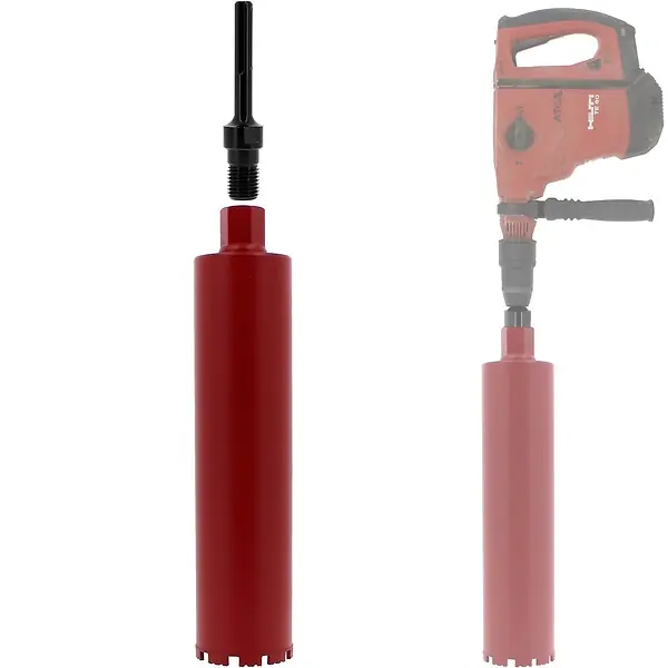 Commander Maintenant Couronne diamant Ø 102 mm avec adaptateur pour perceuse et perforateur SDS-max GT MARKET