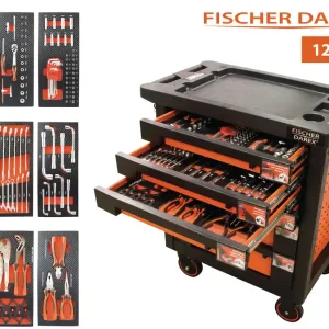 Offre Du Jour Servante équipée de 126 outils FISCHER DAREX