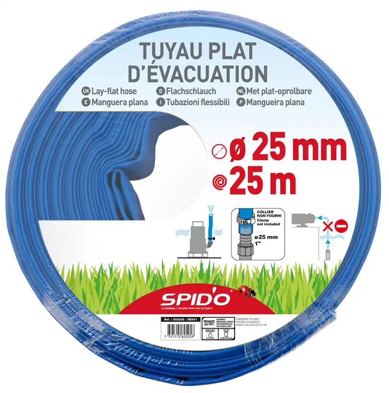 Tuyau Plat LG 25M Diam 25MM Jusqu'à Épuisement Des Stocks