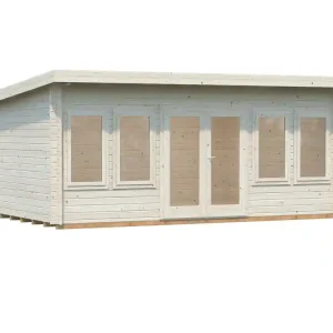 Chalet de jardin en bois Lisa avec toit plat - 25,8 m² hors-tout - Livraison à domicile incluse - PALMAKO Nouvelle Collection