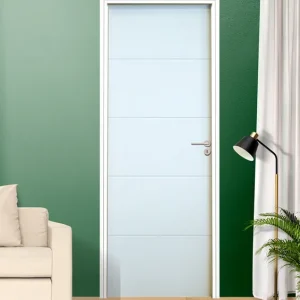 Bloc-porte fin de chantier postformé QUADRIZ H.204 x l.83 cm prépeint poussant gauche - SMIS Jusqu'à Épuisement Des Stocks