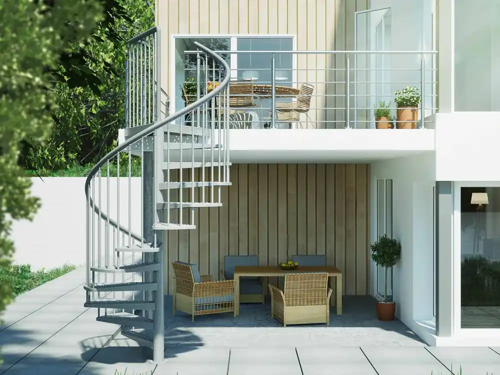 Haute Qualité Garde-corps New Rondo - Aluminium anodisé - L 2,50 m - Pose à plat - SOGEM