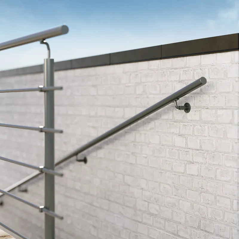 Meilleure Vente Main courante New Rondo - Aluminium thermolaqué RAL 7016 - L 3,00 m SOGEM