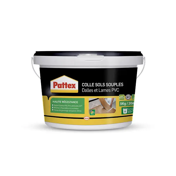 Authentique Colle sols souples PVC - 5kg PATTEX