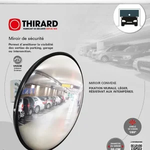 Miroir convexe diamètre 30cm THIRARD Expédition Rapide