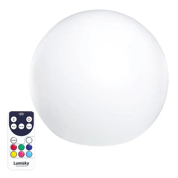 Boule lumineuse sans fil flottante BOBBY D40cm LUMISKY Commander Maintenant