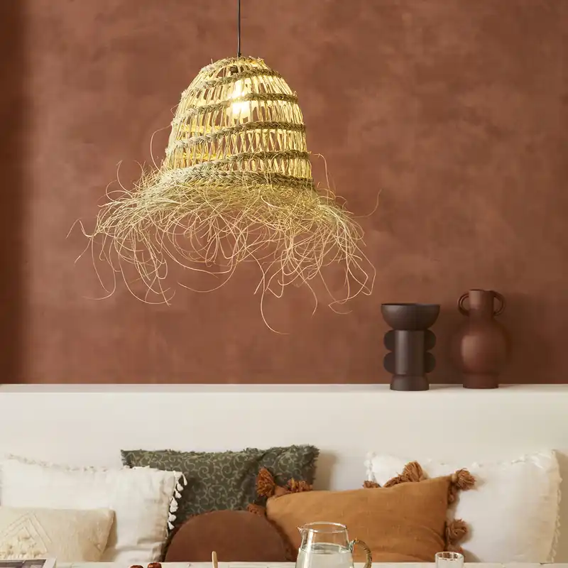 Marque Suspension en fibres végétales E27 100W Ø35 cm MAJORELLE - COREP