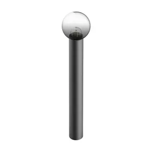 Meilleur Choix Lampadaire filaire métal - Noir - Globe boule fumée 80cm XANLITE