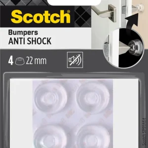 Quantité Limitée Patins bumpers adhésifs 22 mm transparents par 4 SCOTCH