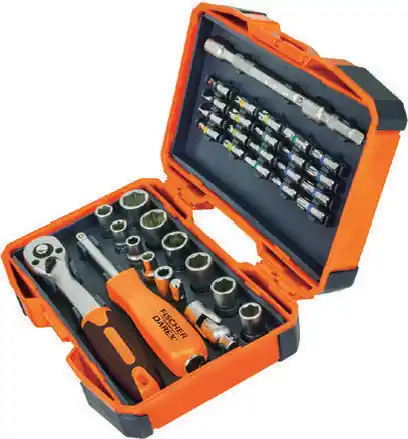 Quantité Limitée Coffret de douilles et embouts de 38 pièces FISCHER DAREX