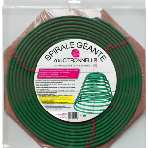 Commander Vite Spirale géante à la citronnelle répulsif extérieur anti-moustique 30 cm - SIAM