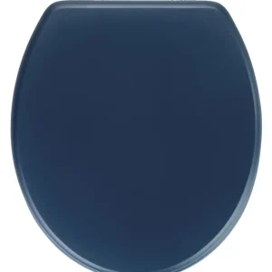 Vente Flash Abattant de WC Prima bleu foncé marine en MDF WENKO