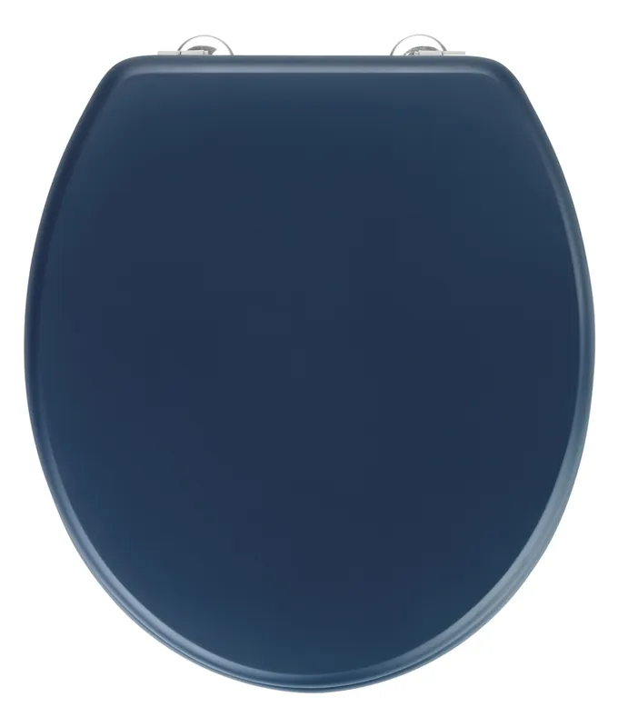 Vente Flash Abattant de WC Prima bleu foncé marine en MDF WENKO