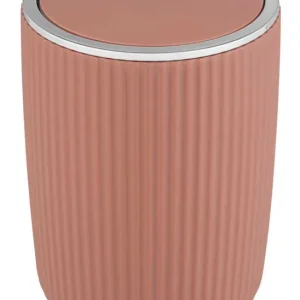 Poubelle de salle de bains vieux rose 5,5 litres Agropoli WENKO Solde
