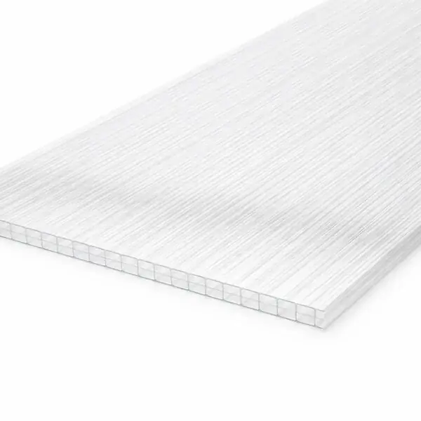 Marque Plaque polycarbonate alvéolaire 16mm transparent ou opaque Transparent, l.98 cm, L.300 cm MCCOVER