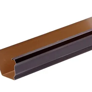 GOUTTIERE MOULUREE ALU MARRON 2ML Promotion Saisonnière