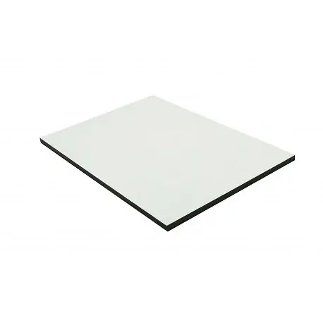 Dernière Chance Panneau de bardage stratifié HPL compact Crème, ep.6 mm, l.130 cm, L.61 cm MCCOVER