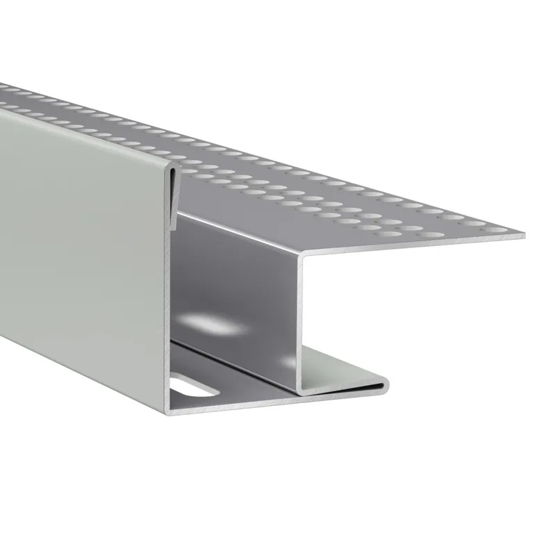 Profil de linteau et de départ alu pose verticale bardage Hardie Plank VL brume du matin- longueur 3000 mm - JAMES HARDIE Acheter Direct