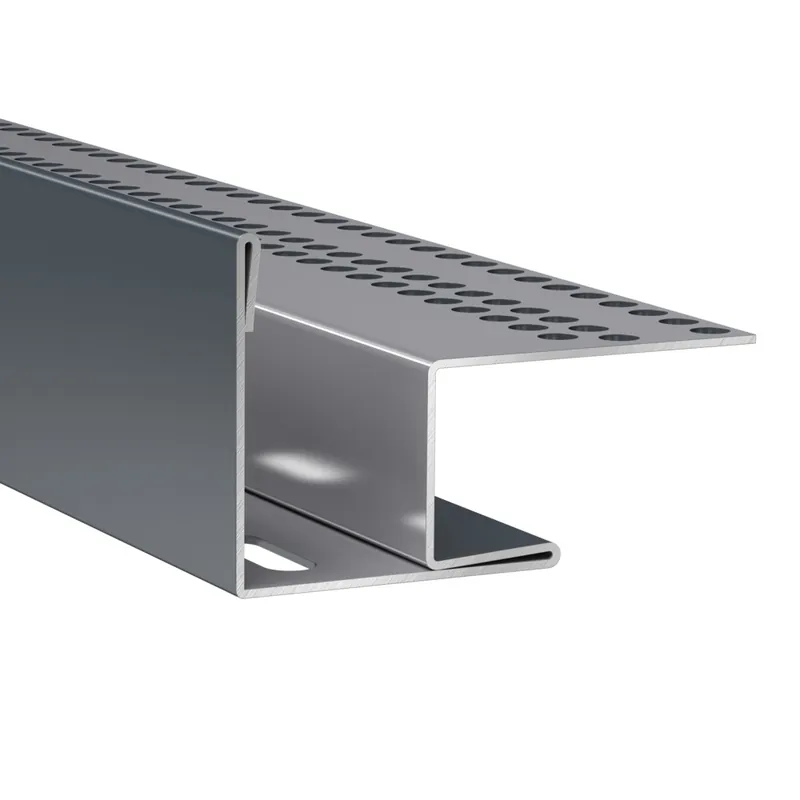 Profil de linteau et de départ alu pose verticale bardage Hardie Plank VL gris anthracite - longueur 3000 mm - JAMES HARDIE Prix Réduit