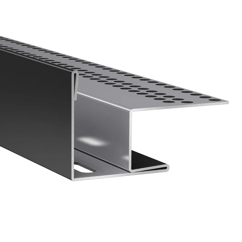 Profil de linteau et de départ alu pose verticale bardage Hardie Plank VL noir minuit - longueur 3000 mm - JAMES HARDIE Seulement Aujourd'hui