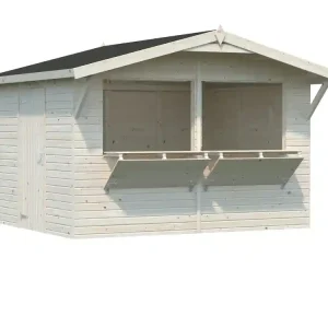 Vente Flash Kiosque de jardin en bois Stella - 11,6 m² hors-tout - Livraison à domicile incluse - PALMAKO