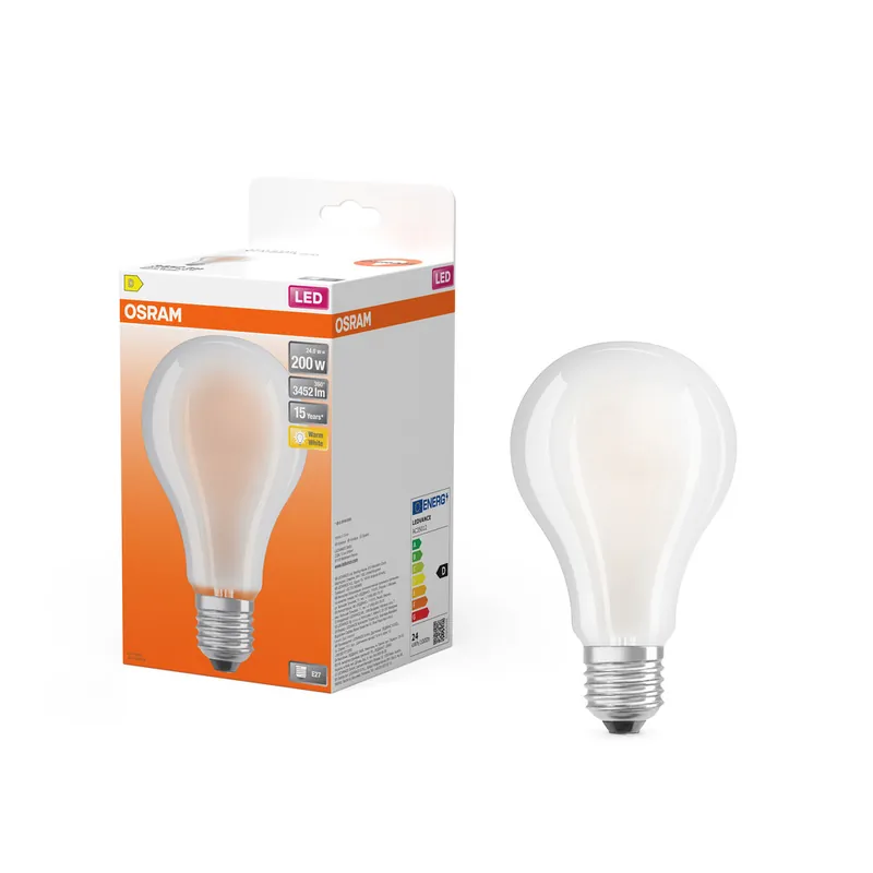 Meilleur Choix Ampoule LED E27 dépolie 24W 3452 lumens blanc chaud OSRAM
