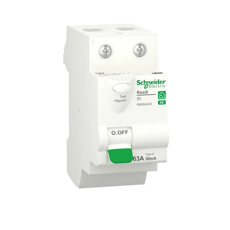 Interrupteur différentiel 63A 30mA type A embrochable - Resi9 XE SCHNEIDER ELECTRIC Offre Exclusive