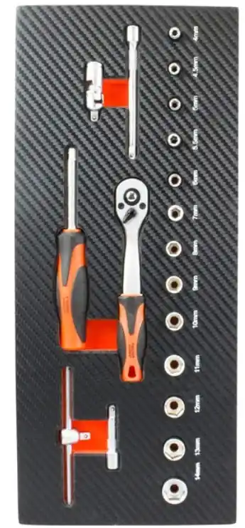 Acheter En Ligne Composition de douilles 1/4 et accessoires MEKANO