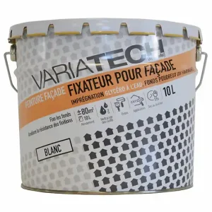 Vente Flash Fixateur façade extérieur - 10L - Blanc VARIATECH