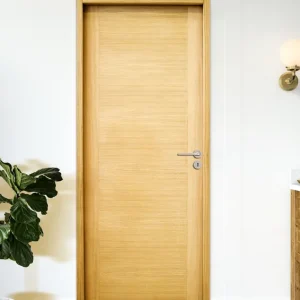 Réduction Bloc-porte postformé H.204 x l.93 CM huisserie 90 x 50 décor plaqué chêne EQUINOXE poussant gauche - SMIS