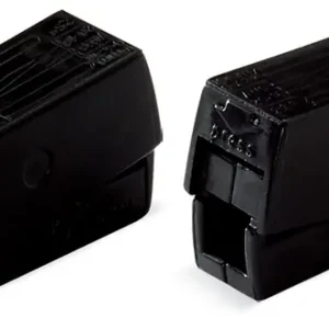 Vente Flash Borne pour luminaires 2.5 mm2 / 2 rigides - 1 souple / 120C / Noir - Boite de 100 - WAGO - 224-114