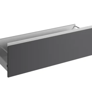 Façade tiroir avec poignée intégrée pour meuble de cuisine Mallorca gris plomb mat 35 x 120 cm OFITRES Réduction