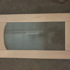 Meilleure Vente Porte de cuisine Nature Brut H35xL80 cm Vitrée GD MENUISERIES